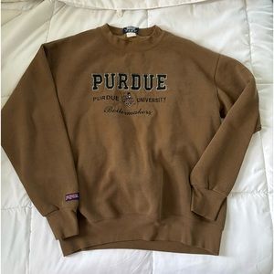 Brown Purdue crewneck